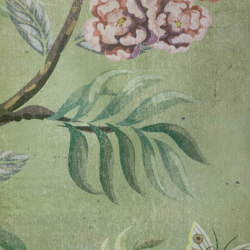 Kubla Khan Fabric - Green | Curtain fabrics | Feathr