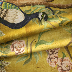 Kubla Khan Fabric - Silky Gold | Curtain fabrics | Feathr