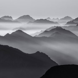 Monochrome Mountains - Original | Colour grey | Feathr