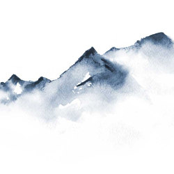Mount Song - Blue | Wandbilder / Kunst | Feathr