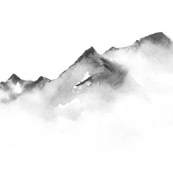 Mount Song - Monochrome | Wall coverings / wallpapers | Feathr