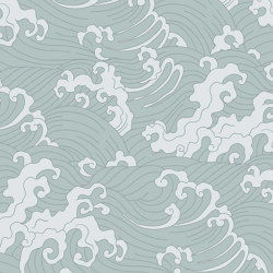 Ocean Spray - Duck Egg | Wall coverings / wallpapers | Feathr