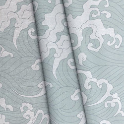 Ocean Spray Fabric - Blue | Curtain fabrics | Feathr