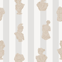 Pantheon - Light Grey | Wall coverings / wallpapers | Feathr