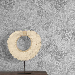 Porcelain Roses - Smoky Grey | Wall coverings / wallpapers | Feathr
