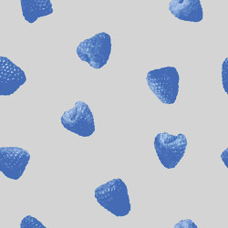 Raspberry Pop - Blue | Revêtements muraux / papiers peint | Feathr