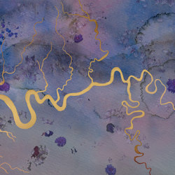 River - Blue Gold | Wandbilder / Kunst | Feathr