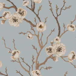 Sakura in Bloom - Duck Egg | Wall coverings / wallpapers | Feathr
