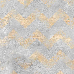 Shimmer Chevron - Gold | Wall coverings / wallpapers | Feathr