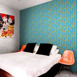 Synchronized Divers - Lido Blue | Wall coverings / wallpapers | Feathr