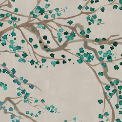 Takeda Fabric - Green Blossom | Drapery fabrics | Feathr