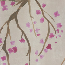 Takeda Fabric - Red Blossom | Curtain fabrics | Feathr