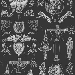 Tattoo Flash 01 - Negative | Wall coverings / wallpapers | Feathr