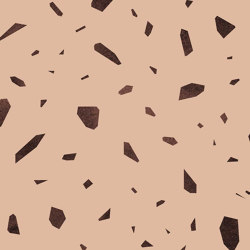 Terrazzo Noir - Terracotta | Revêtements muraux / papiers peint | Feathr