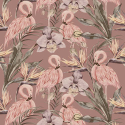 Tropical Shore - Berry | Wall coverings / wallpapers | Feathr