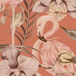 Tropical Shore - Terracotta | Wall coverings / wallpapers | Feathr