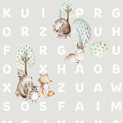 Word Search Animal - Beige | Wall coverings / wallpapers | Feathr