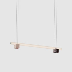 Isle 02A - P4 - Pink Portugal + Red Levanto | Suspended lights | Lambert et Fils
