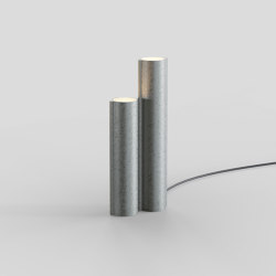 Silo 2TF - Tumbled Aluminum | Table lights | Lambert et Fils