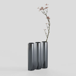 Silo Vase 3VK - Mirror Polished Aluminum | Vasi | Lambert et Fils