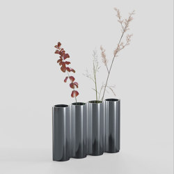 Silo Vase 4VJ - Mirror Polished Aluminum | Vasen | Lambert et Fils