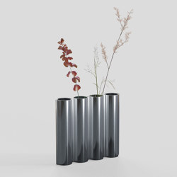 Silo Vase 4VK - Mirror Polished Aluminum | Floreros | Lambert et Fils