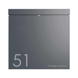 Design letterbox BRENTANO - Edition - RAL 7016 anthracite grey | Buchette lettere | Briefkasten Manufaktur