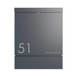 BRENTANO Design Letterbox - 20 years Edition - RAL 7016 anthracite grey | Buchette lettere | Briefkasten Manufaktur