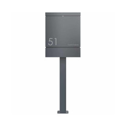 BRENTANO letterbox - Elegance 2 design - RAL 7016 anthracite grey | Mailboxes | Briefkasten Manufaktur