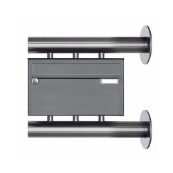 385XW220 Design BASIC Plus stainless steel letterbox for side wall mounting - RAL of your choice | Mailboxes | Briefkasten Manufaktur