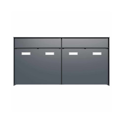 2pcs 2x1 Design surface-mounted letterbox system GOETHE AP - RAL of your choice | Boîtes aux lettres | Briefkasten Manufaktur