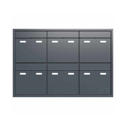 6er 3x2 Design flush-mounted letterbox system GOETHE UP - RAL at choice | Boîtes aux lettres | Briefkasten Manufaktur