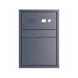 Design flush-mounted letterbox GOETHE UP - RAL of your choice - bell intercom - INDIVIDUAL | Mailboxes | Briefkasten Manufaktur