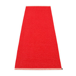 Mono Coral Red | Red | Tapis / Tapis de designers | PAPPELINA