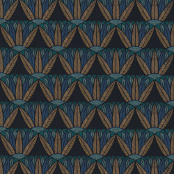 CASTALIA NOIR/TOPAZE | Pattern ornament | Casamance
