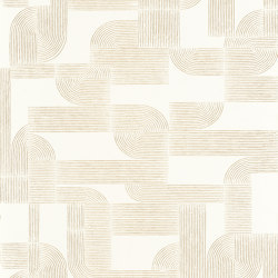 HECTOR BLANC/DORÉ | Wall coverings / wallpapers | Casamance