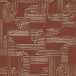 HECTOR TERRACOTTA/DORÉ | Wall coverings / wallpapers | Casamance