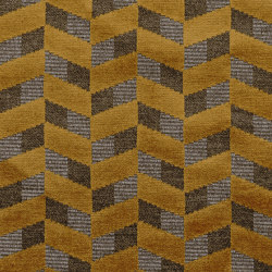 SARABANDE JAUNE OR / CHATAIGNE | Upholstery fabrics | Casamance