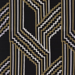 PORTE DES LILAS NOIR DE LUNE | Pattern ornament | Casamance