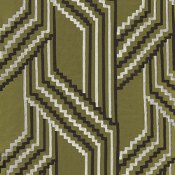 PORTE DES LILAS OLIVE | Pattern ornament | Casamance