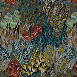 SALONGA NOIR DE LUNE VERT | Drapery fabrics | Casamance