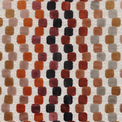 ORPHISME BORDEAUX / TANGERINCE | Upholstery fabrics | Casamance