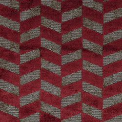 SARABANDE ROUGE PIMENT / CHAMPAGNE | Upholstery fabrics | Casamance