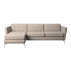 Osaka Sofa with chaise-longue module, tufted seat | with armrests | BoConcept