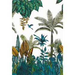 IPANEMA BLEU VERT | Pattern plants / flowers | Casamance