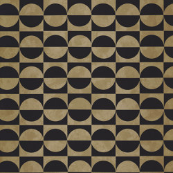 CIRCLES NOIR/OR | Wall coverings / wallpapers | Casamance