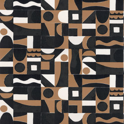 GOURNA NOIR/MORDORÉ | Wall coverings / wallpapers | Casamance
