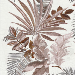 JARDIN D'HIVER BLUSH CUIVRE | Pattern plants / flowers | Casamance