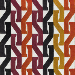 MONOGRAMME GARANCE / POURPRE | Upholstery fabrics | Casamance
