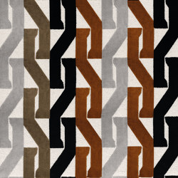 MONOGRAMME ROUX / NOIR DE LUNE | Upholstery fabrics | Casamance